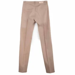 HAPPY Pantalon en toile droit Femme BEIGE Discount