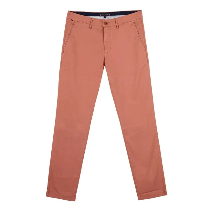 TOMMY HILFIGER Pantalon en toile slim Homme MARRON Discount