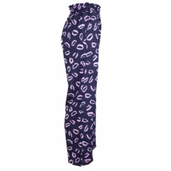 PIECES Pantalon fluide à motif Femme NOIR Best