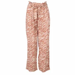DEELUXE 74 Pantalon fluide imprimé animal Femme MARRON Best