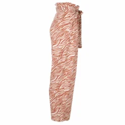 DEELUXE 74 Pantalon fluide imprimé animal Femme MARRON Best