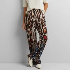 IMPERIAL Pantalon fluide imprimé animal Femme MARRON Outlet