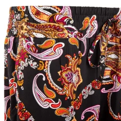 MANOUKIAN Pantalon fluide et rouge Femme NOIR Discount