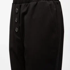 PLEASE Pantalon grigio élastique regular Femme NOIR New