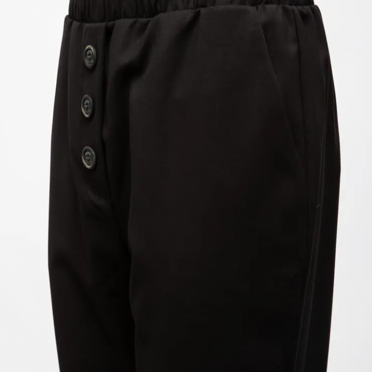 PLEASE Pantalon grigio élastique regular Femme NOIR New