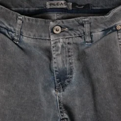 PLEASE Pantalon avec ourlets effet destroy Femme GRIS Best