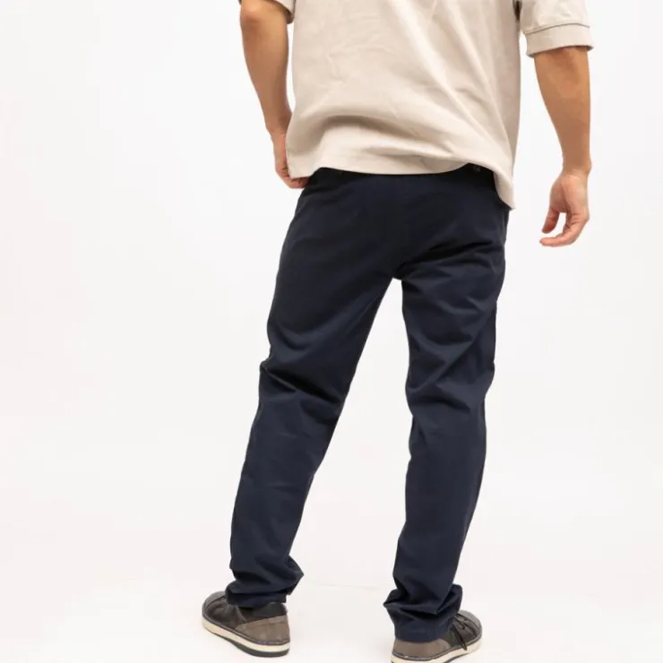 DEELUXE 74 Pantalon idris chino regular Homme BLEU FONCE New