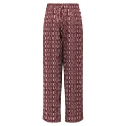 ONLY Pantalon jambes larges imprimé graphique Femme BORDEAUX Discount
