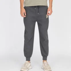 BURTON OF LONDON Pantalon jogging velours zakaria Homme GRIS Outlet