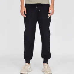 BURTON OF LONDON Pantalon jogging velours zakaria Homme BLEU FONCE Hot