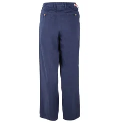 TOMMY HILFIGER Pantalon large en coton bleu foncé Femme BLEU FONCE Online