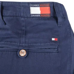 TOMMY HILFIGER Pantalon large en coton bleu foncé Femme BLEU FONCE Online