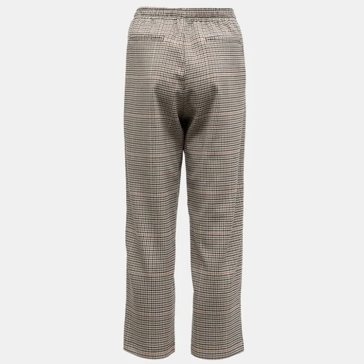 IMPERIAL Pantalon élastique à carreaux Femme BEIGE Online