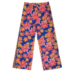 LA PETITE ETOILE Pantalon élastique pavina à fleurs Femme BLEU Online