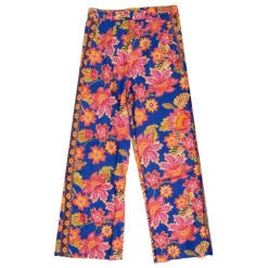 LA PETITE ETOILE Pantalon élastique pavina à fleurs Femme BLEU Online