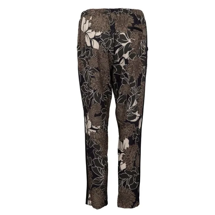IMPERIAL Pantalon léger à fleurs marrons Femme NOIR Outlet