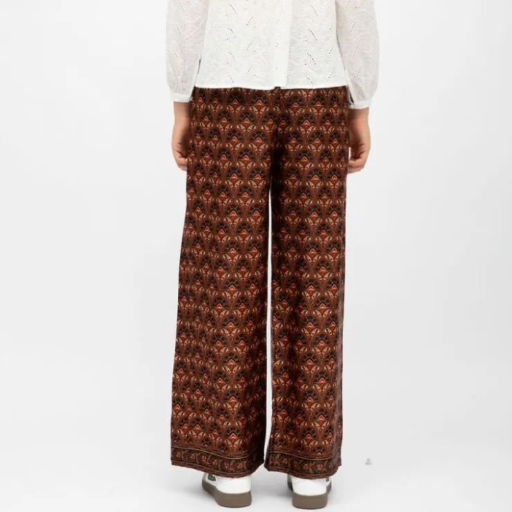 LA PETITE ETOILE Pantalon droit imprimé penny Femme NOIR Discount