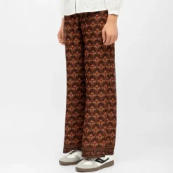 LA PETITE ETOILE Pantalon droit imprimé penny Femme NOIR Discount