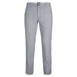 JACK & JONES Pantalon palma chino carotte coton et lin Homme BLEU New