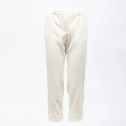 IMPERIAL Pantalon panna velours coupe carotte Femme BLANC ECRU Sale