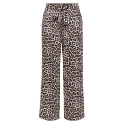 ONLY Pantalon regular avec imprimé léopard palazzo à nouer Femme BEIGE Online