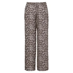 ONLY Pantalon regular avec imprimé léopard palazzo à nouer Femme BEIGE Online