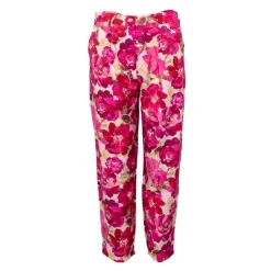 LA PETITE ETOILE Pantalon regular fleurs Posie Femme ROSE Discount
