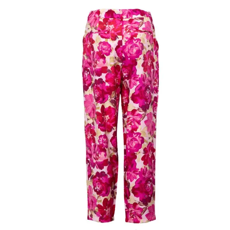 LA PETITE ETOILE Pantalon regular fleurs Posie Femme ROSE Discount