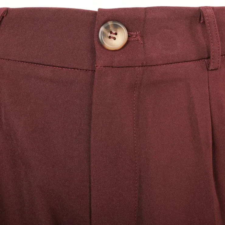 DEELUXE 74 Pantalon sistalarge Femme BORDEAUX Sale
