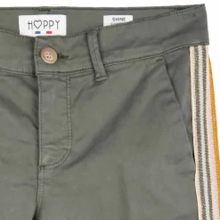 HAPPY Pantalon slim fantaisies irisées Femme KAKI Sale