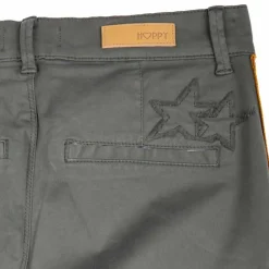 HAPPY Pantalon slim fantaisies irisées Femme KAKI Sale