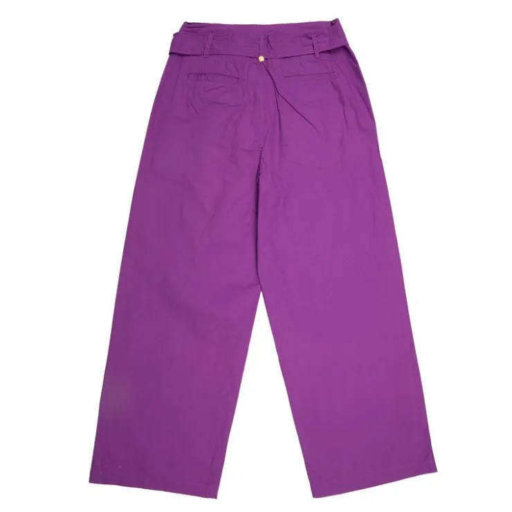 ANTIK BATIK Pantalon toile ketty avec ceinture Femme VIOLET CLAIR Discount