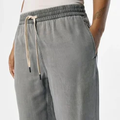 OBJECT Pantalon toile large Femme GRIS Best