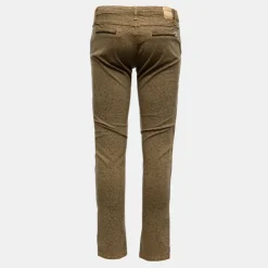 PLEASE Pantalon vintage taille basse imprimé Femme MARRON