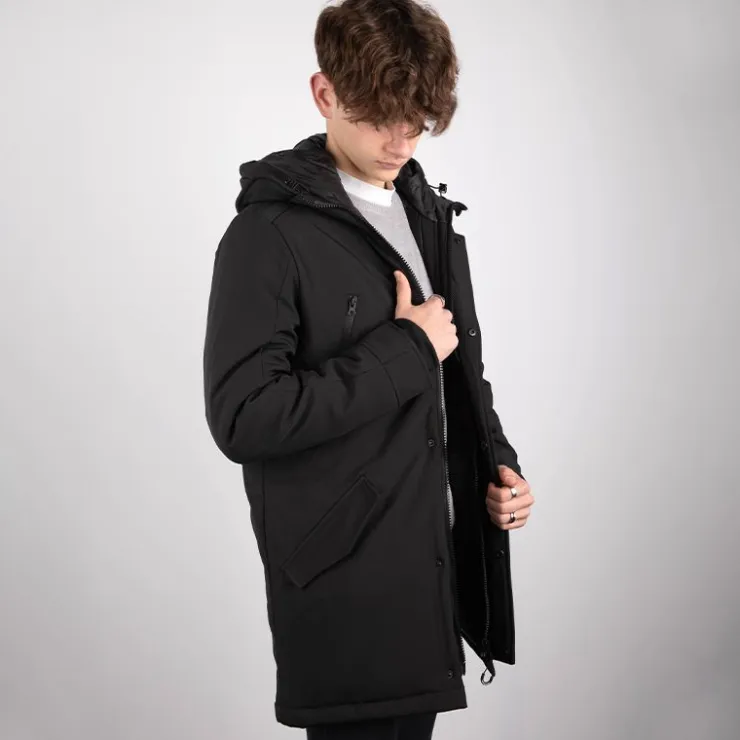 PARAGOOSE Parka à capuche Baryo Homme NOIR