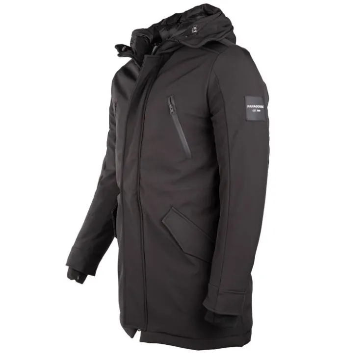 PARAGOOSE Parka à capuche Baryo Homme NOIR