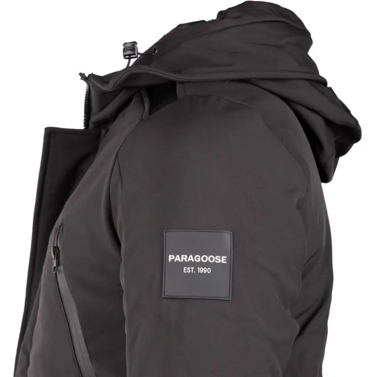 PARAGOOSE Parka à capuche Baryo Homme NOIR
