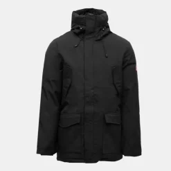 PARAGOOSE Parka à capuche col montant butcher Homme NOIR Clearance