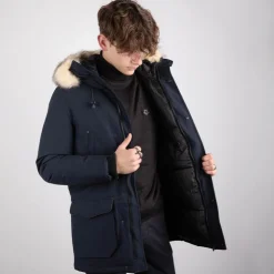 PARAGOOSE Parka à capuche Mario Homme BLEU FONCE