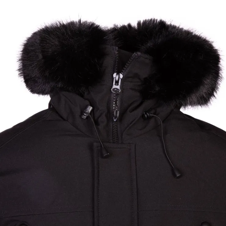 PARAGOOSE Parka avec capuche fourrée e curling zippée Homme NOIR Discount