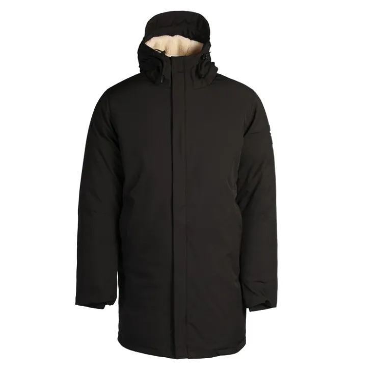 PARAGOOSE Parka blanco regular avec capuche fausse fourrure Homme NOIR Sale