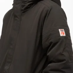 COMPAGNIE DE CALIFORNIE Parka cal courte à capuche logo relief Homme NOIR Outlet