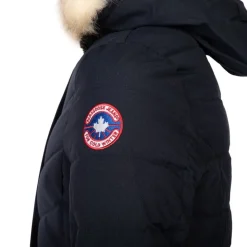 PARAGOOSE Parka ginette avec capuche fausse fourrure Femme BLEU FONCE Sale