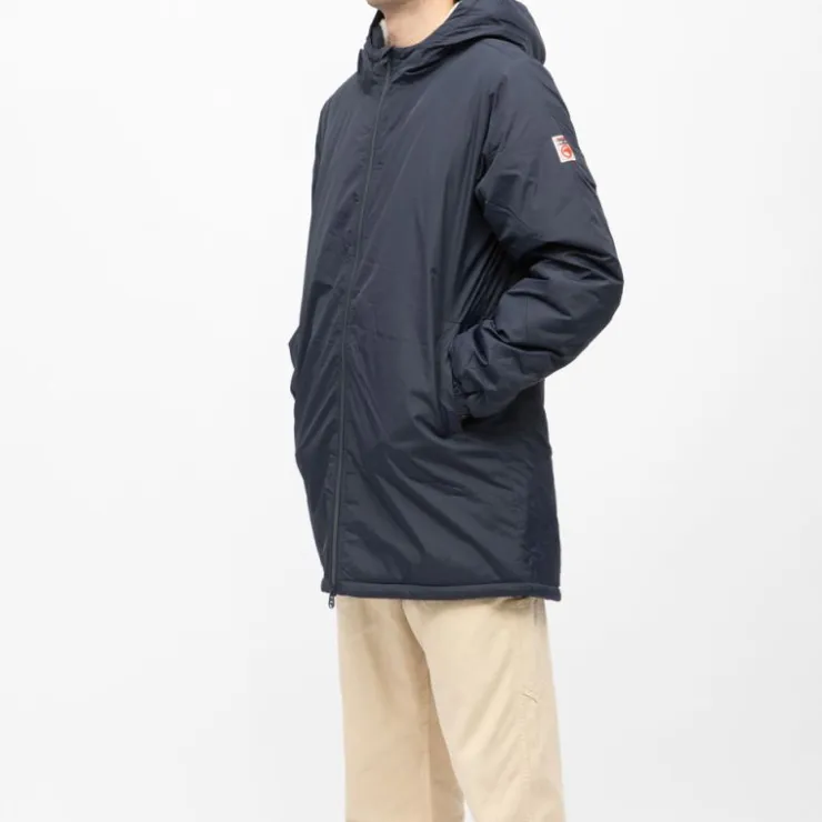 COMPAGNIE DE CALIFORNIE Parka lisse zippé capuche intérieur polaire Homme BLEU FONCE Online