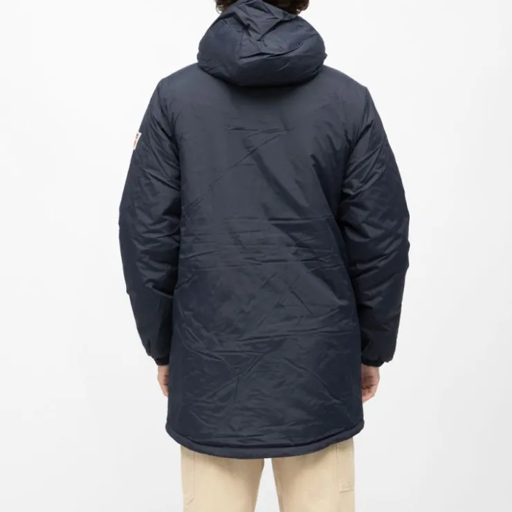 COMPAGNIE DE CALIFORNIE Parka lisse zippé capuche intérieur polaire Homme BLEU FONCE Online