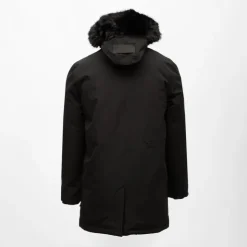PARAGOOSE Parka lisse zippée avec capuche fourrée e mario Homme NOIR Discount