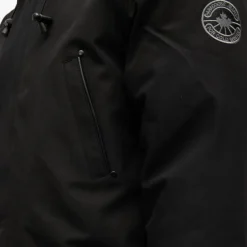 PARAGOOSE Parka lisse zippée avec capuche fourrée e mario Homme NOIR Discount