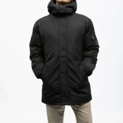 DEELUXE 74 Parka loriss vace capuche Homme NOIR Clearance