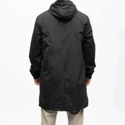 DEELUXE 74 Parka mi longue à capuche zippée avec poches Homme NOIR Clearance