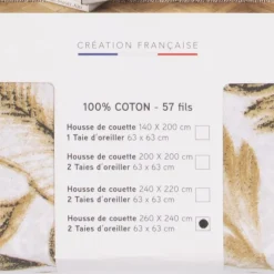 PASSION D ELLY Parure de lit bay 240x260 Mixte BLANC ECRU Hot